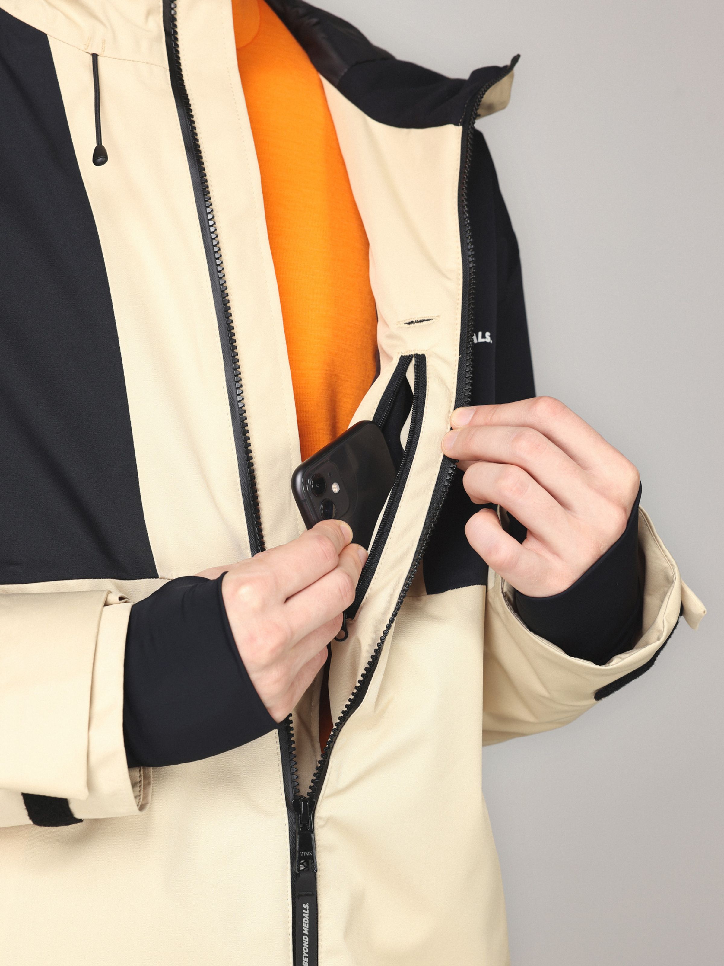 Full Zip Jkt Beige AW23
