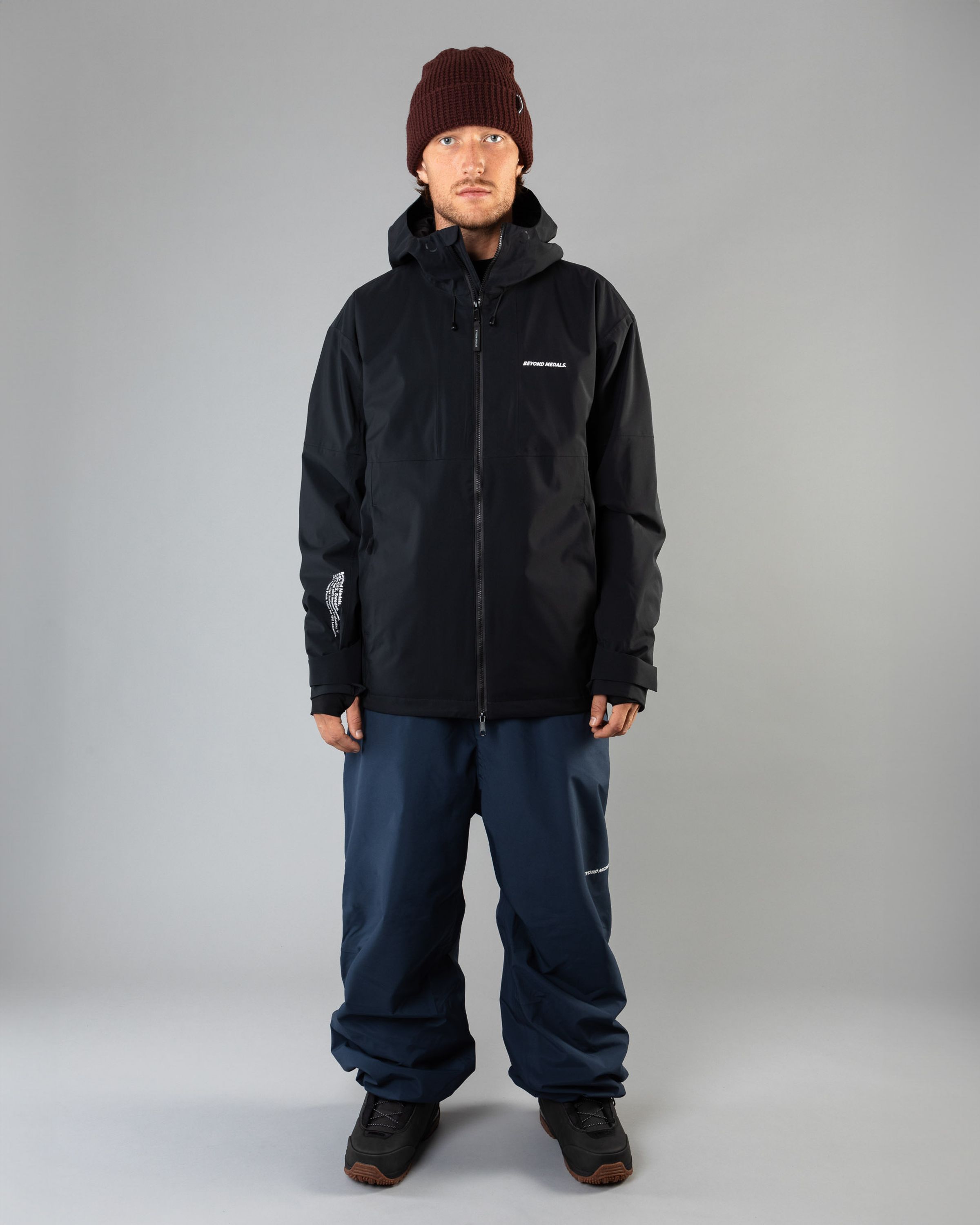 BEYOND MEDALS フード付きジャケット L ブラック Fullzip Jacket 2L AW24 | Beyond Medals