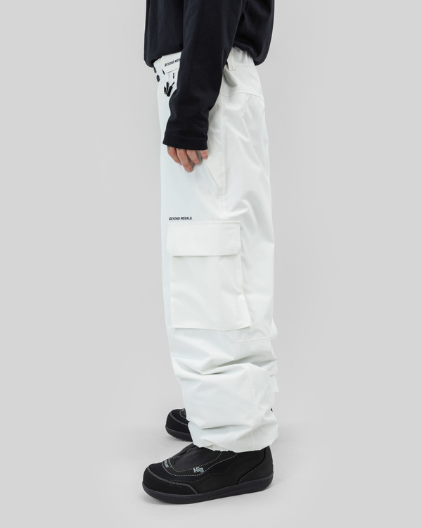 【最終値下げ】GATHER RIBBON CARGO PANTS (WHITE) 別注 9242-CP05-001 CARGO PANTS WHITE EDITION(36 WHITE): N