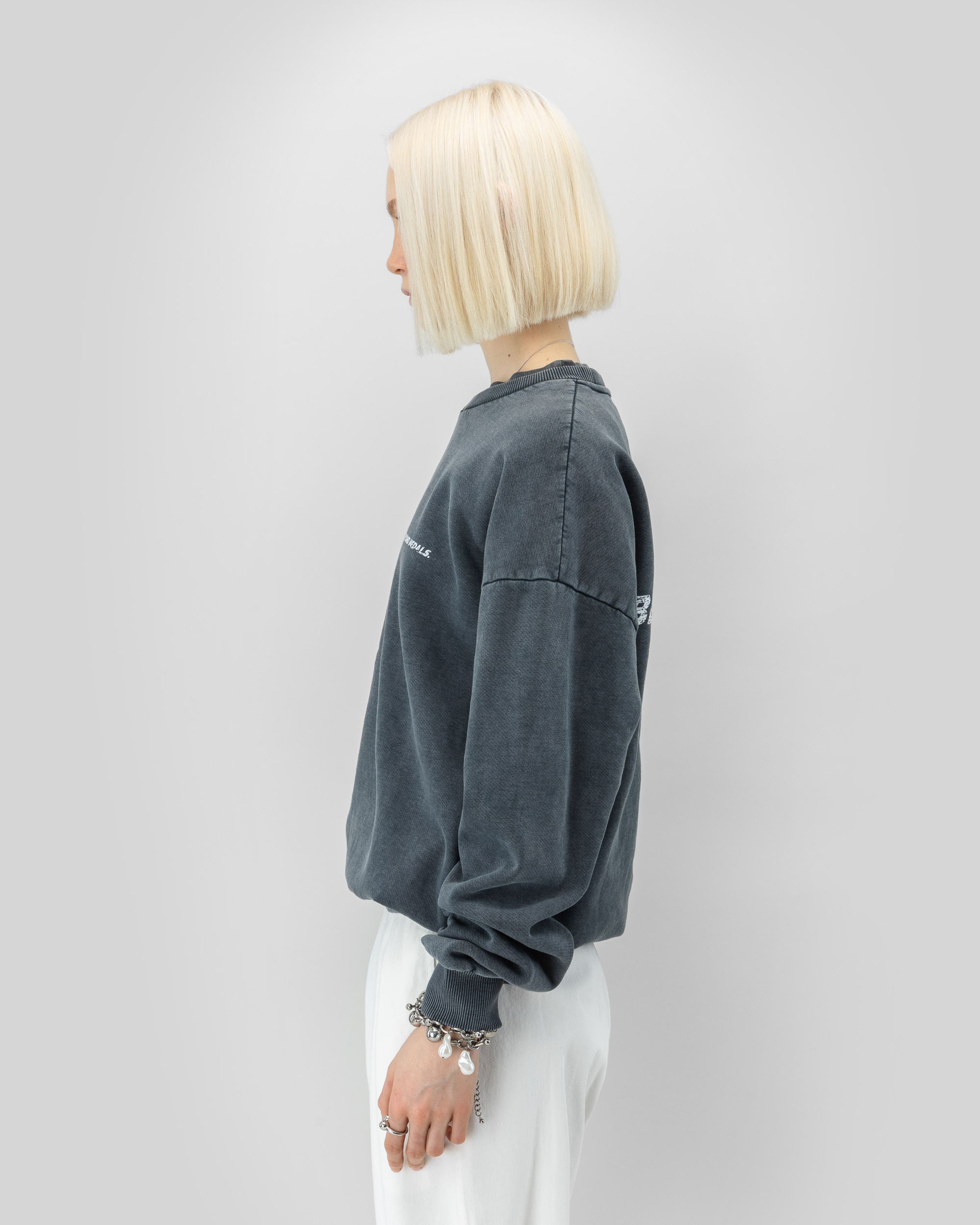 Distressed Logo Crewneck