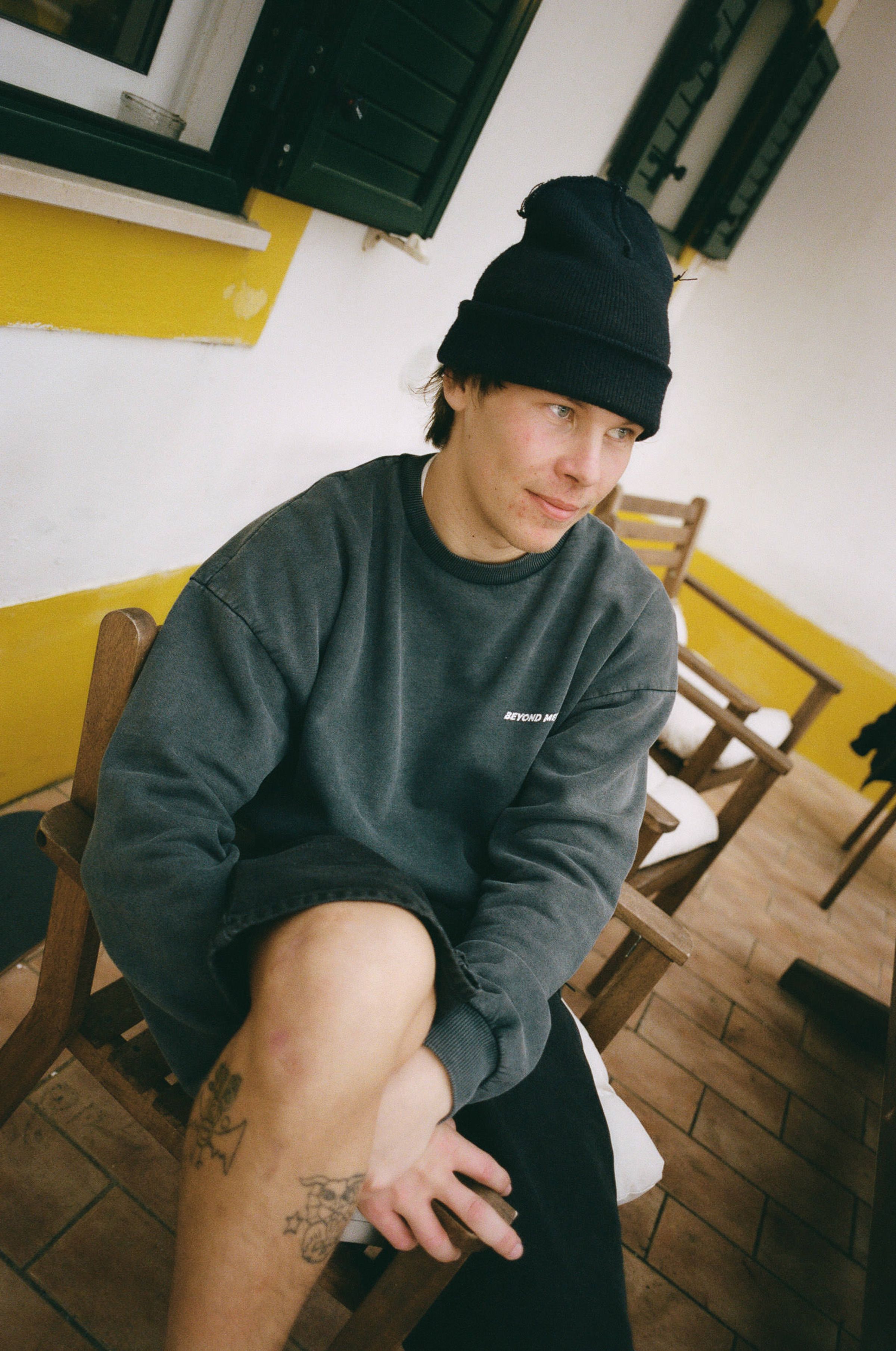 Distressed Logo Crewneck