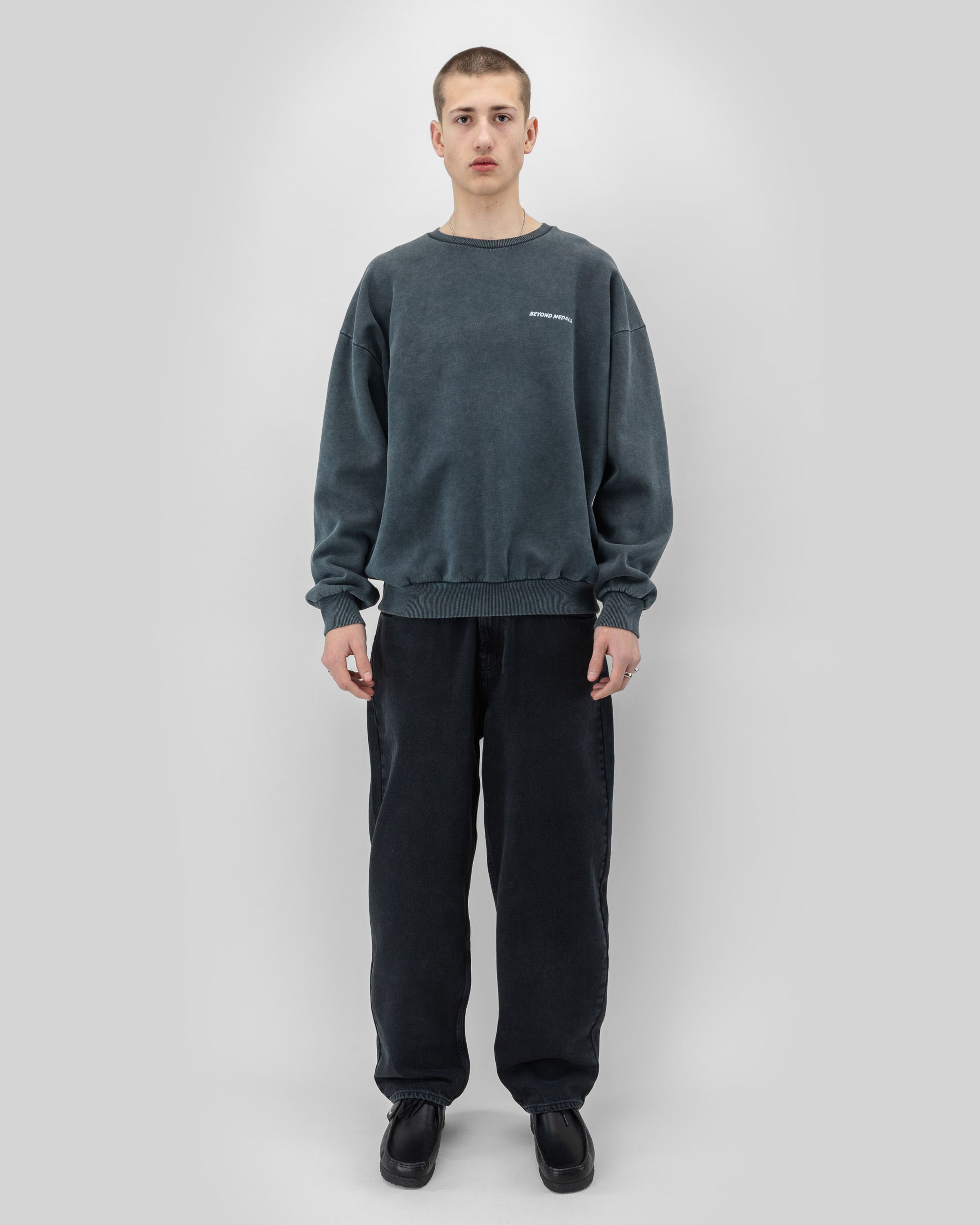 Distressed Logo Crewneck