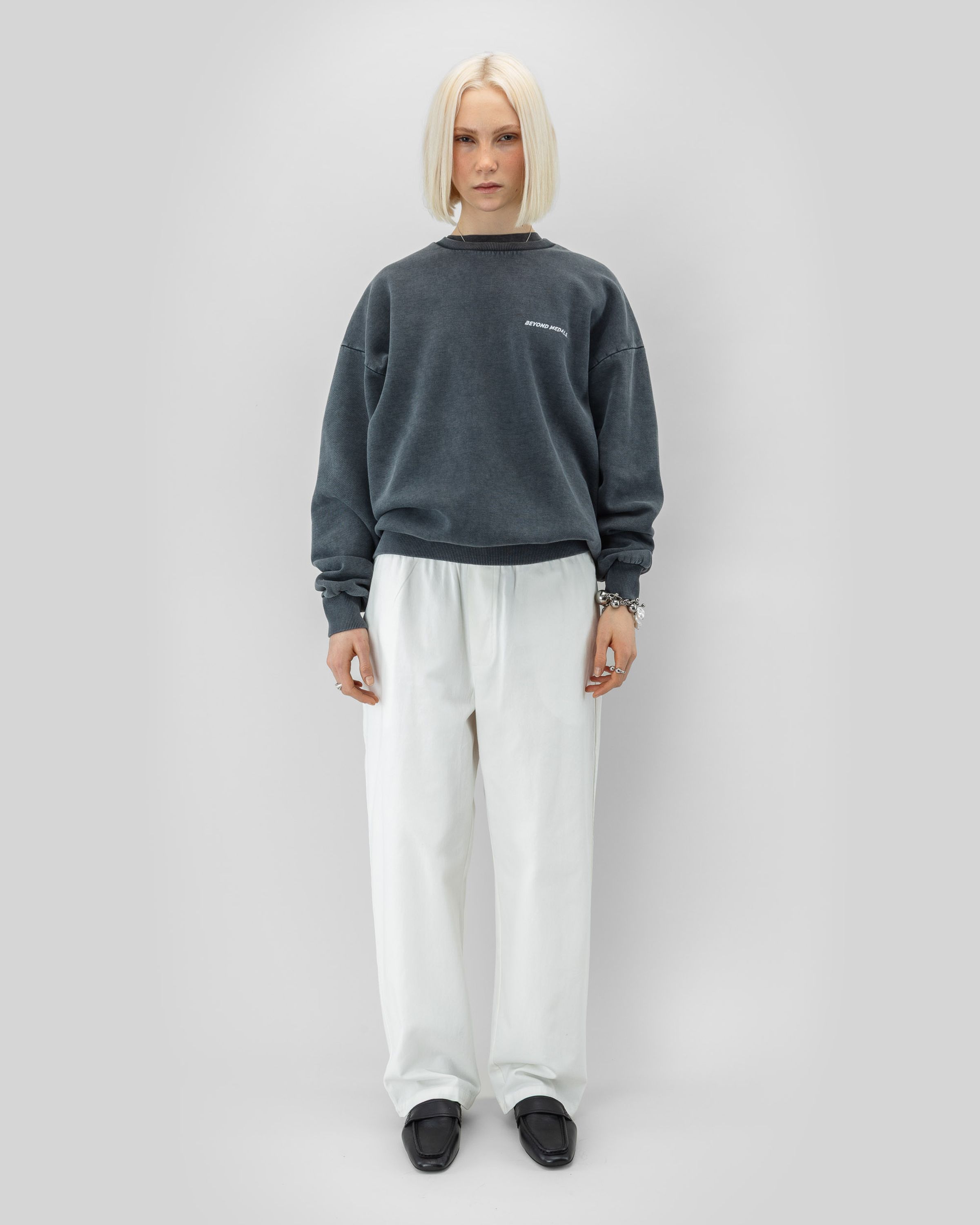 Distressed Logo Crewneck