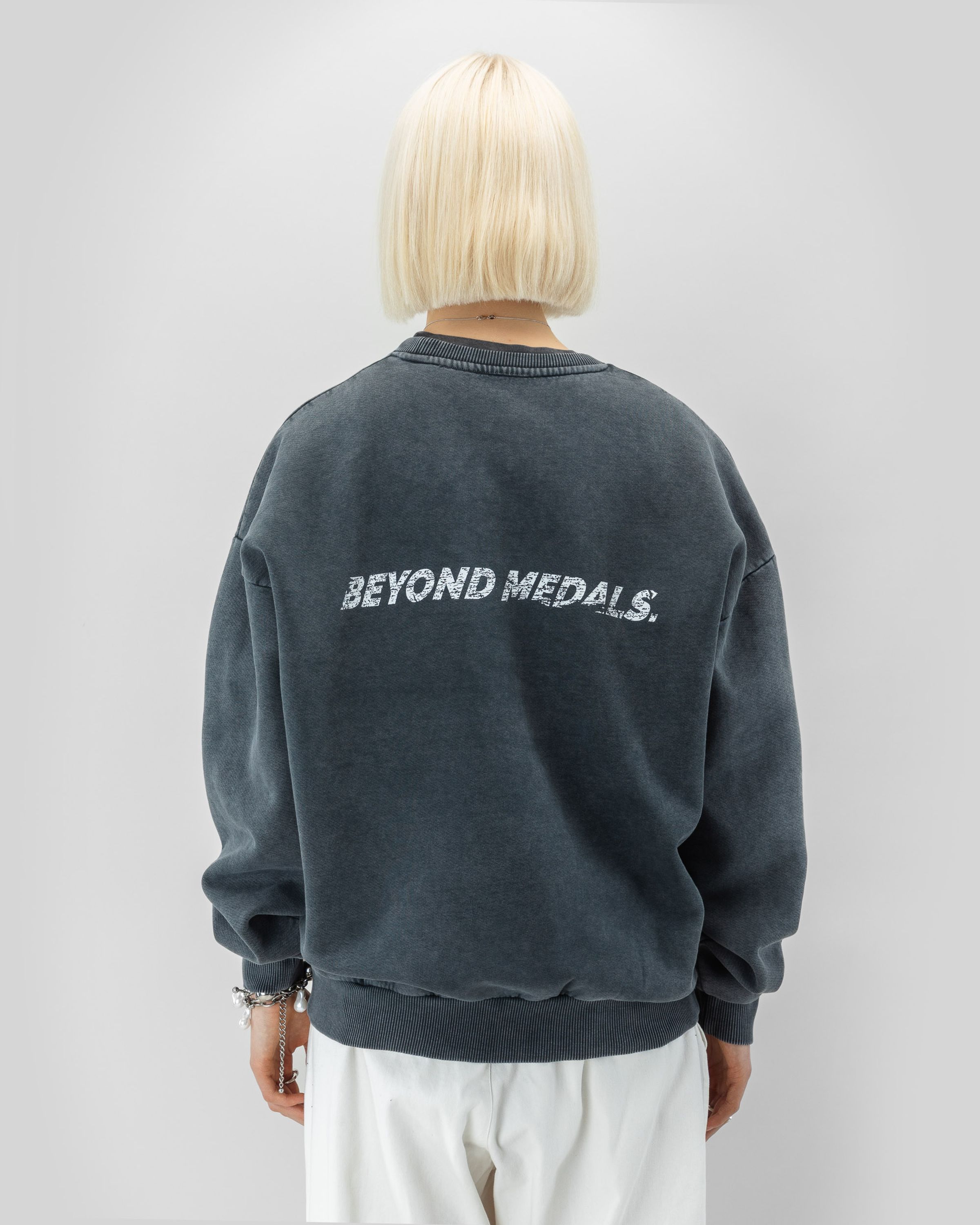 Distressed Logo Crewneck