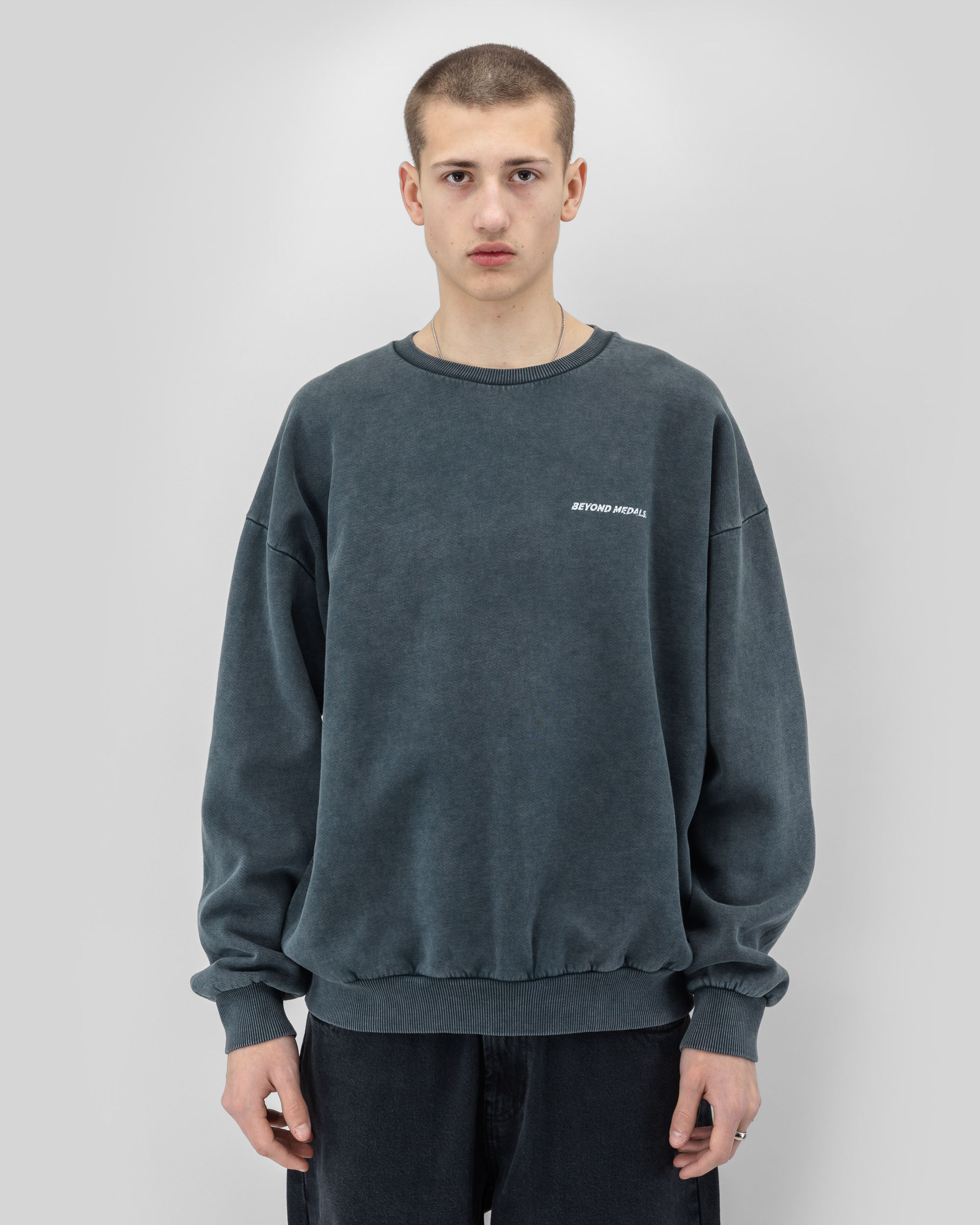 Distressed Logo Crewneck