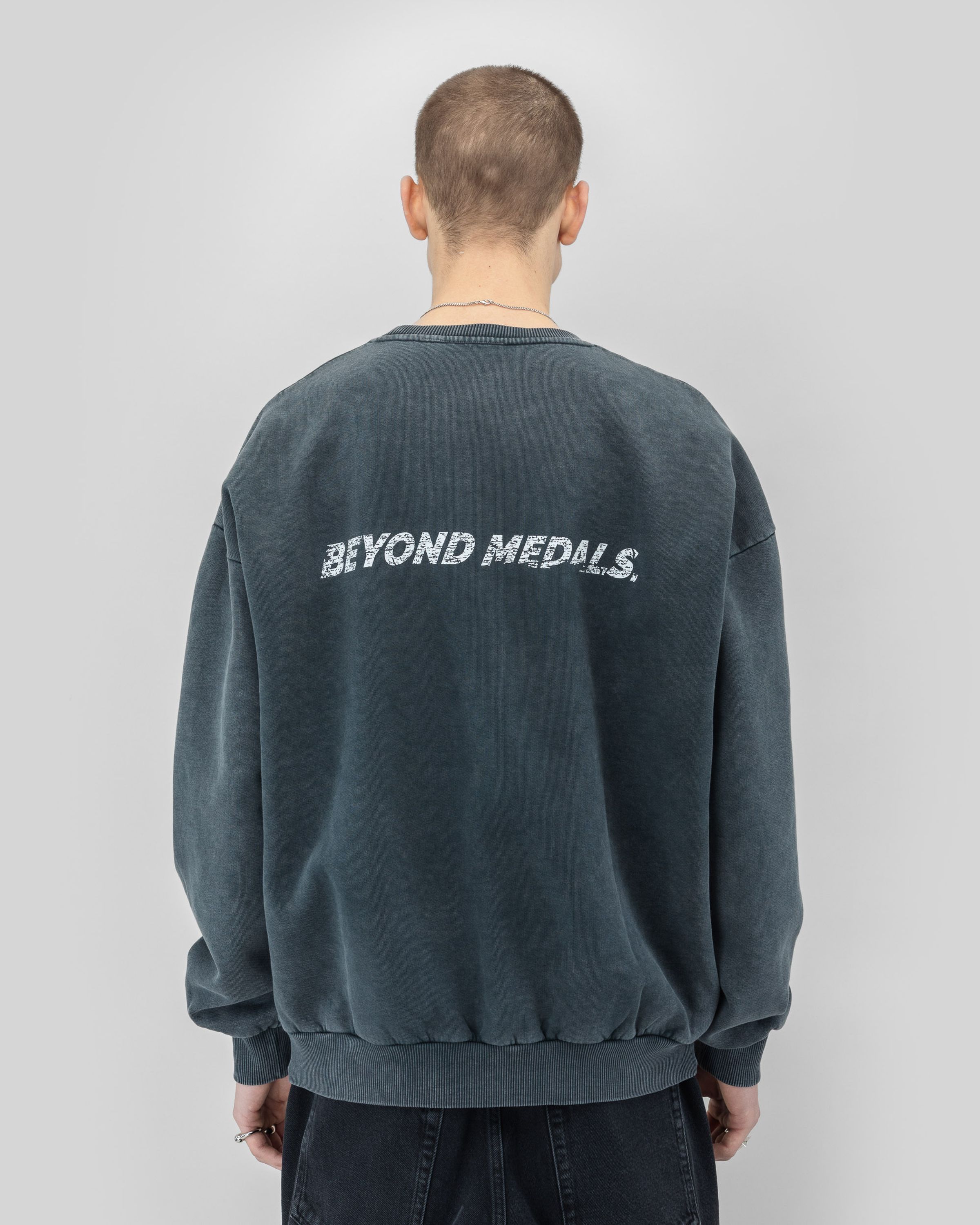 Distressed Logo Crewneck