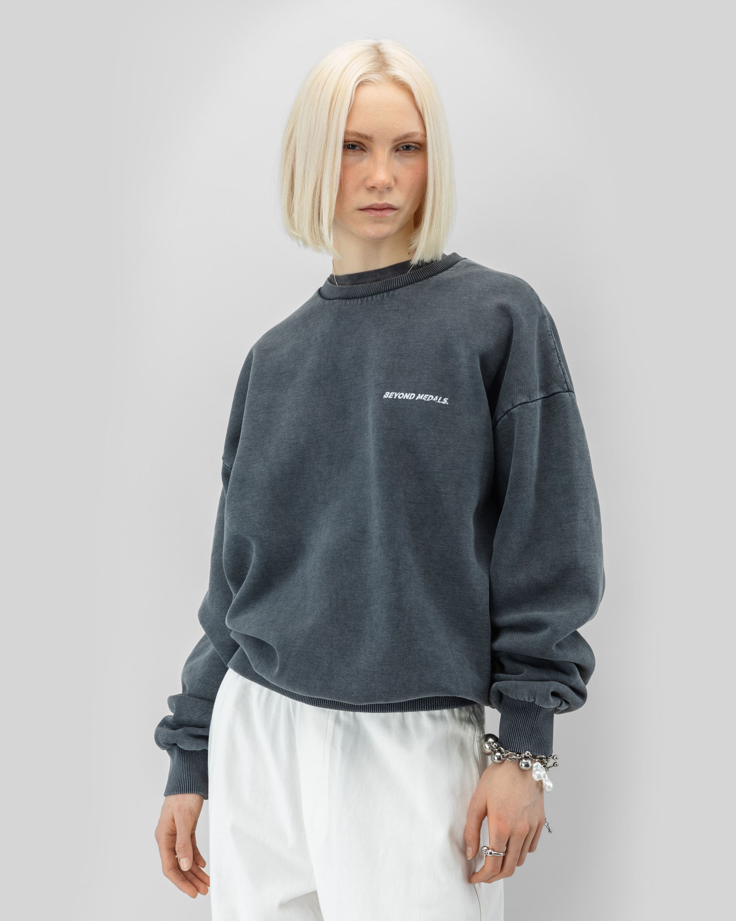 Distressed Logo Crewneck