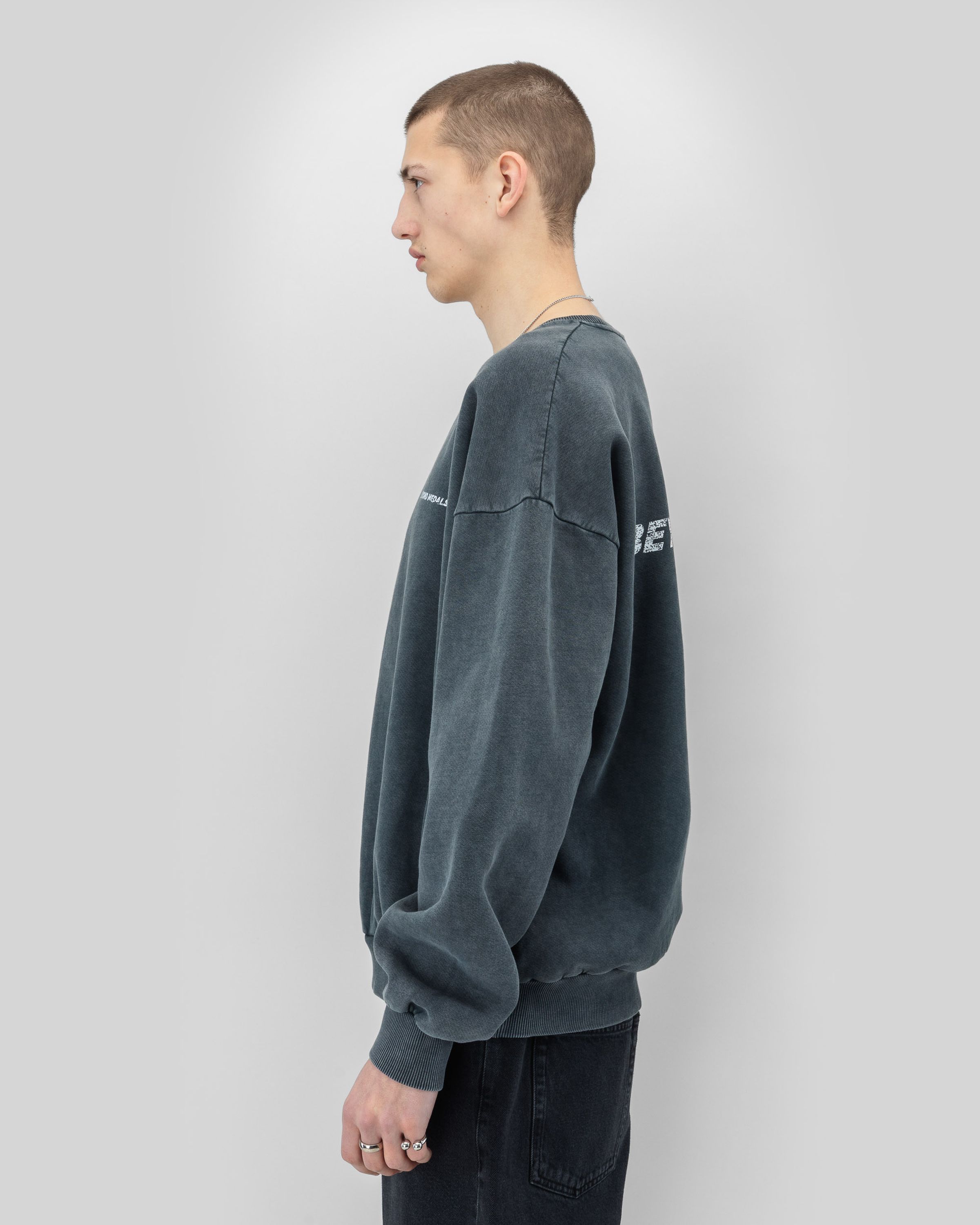 Distressed Logo Crewneck