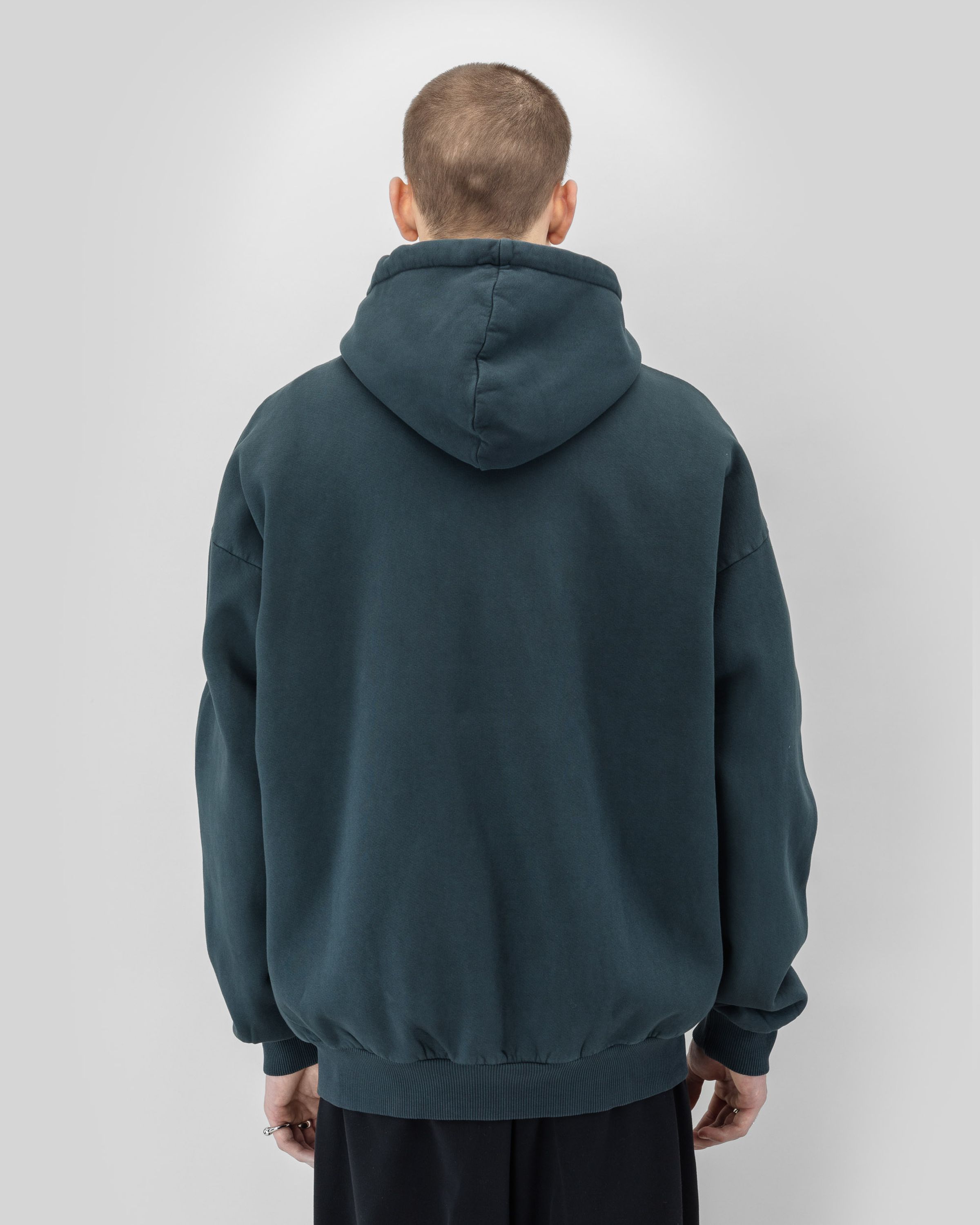 Reverse Logo Zip Hoodie