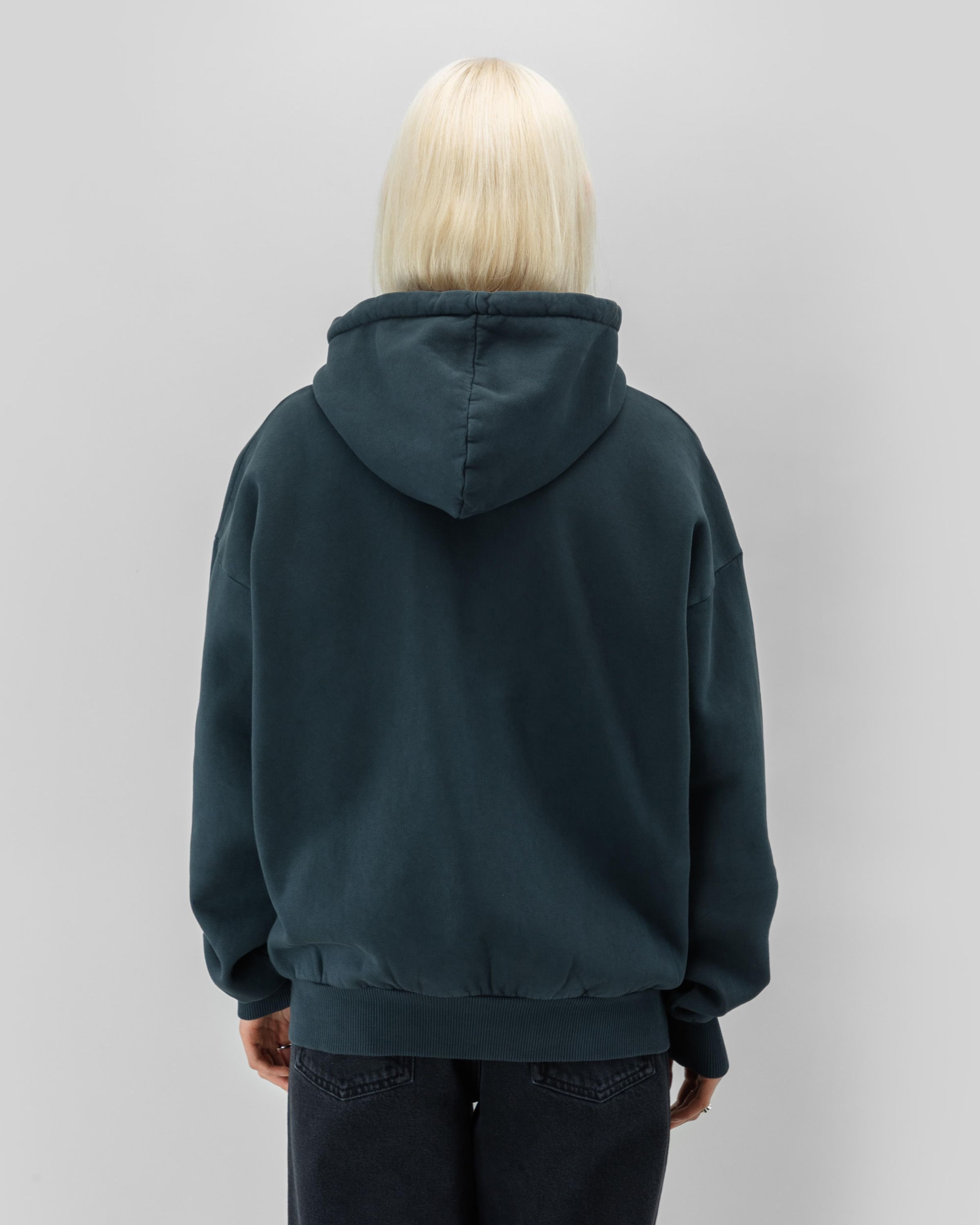 Reverse Logo Zip Hoodie