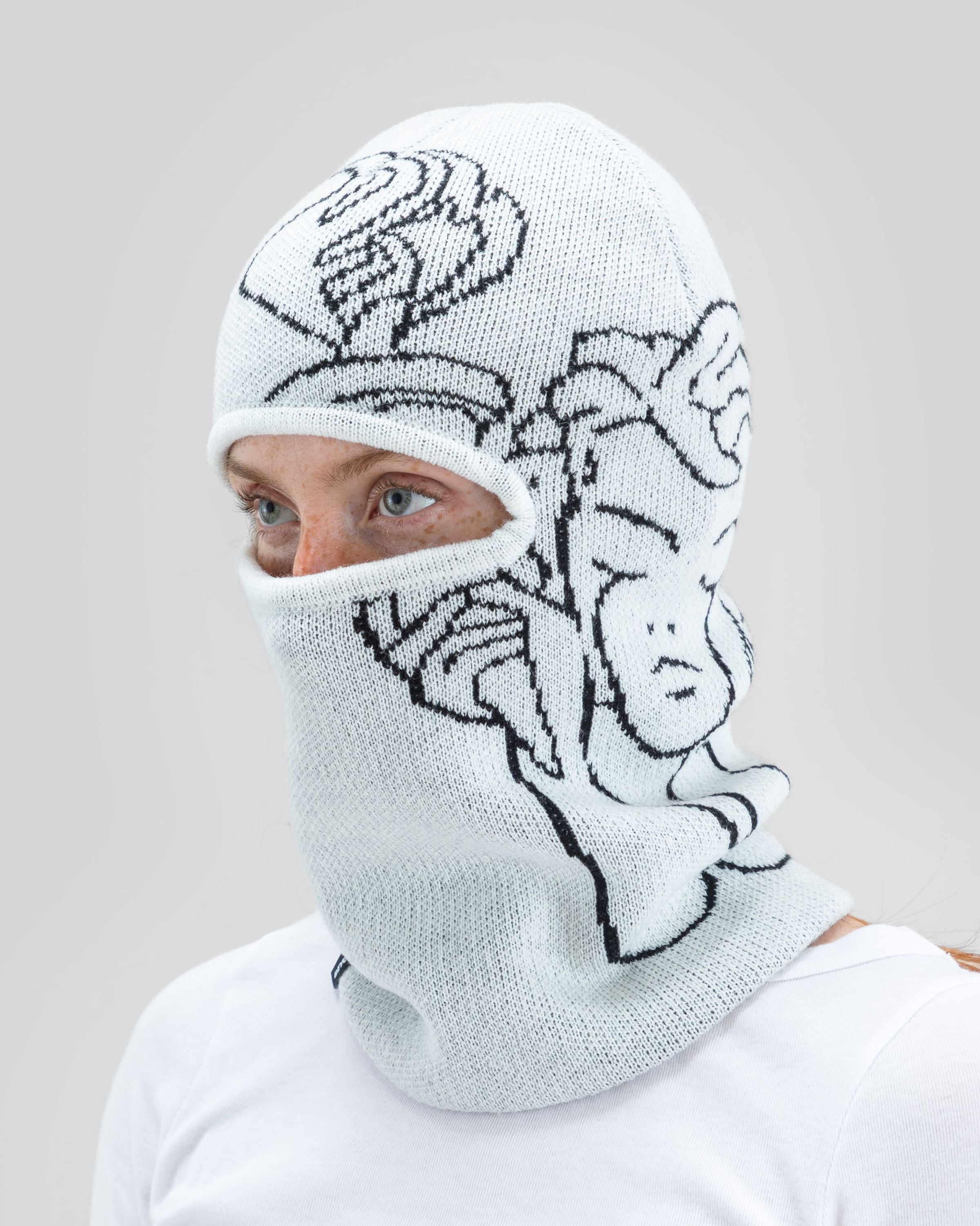 Jacquard Knit Balaclava Angel