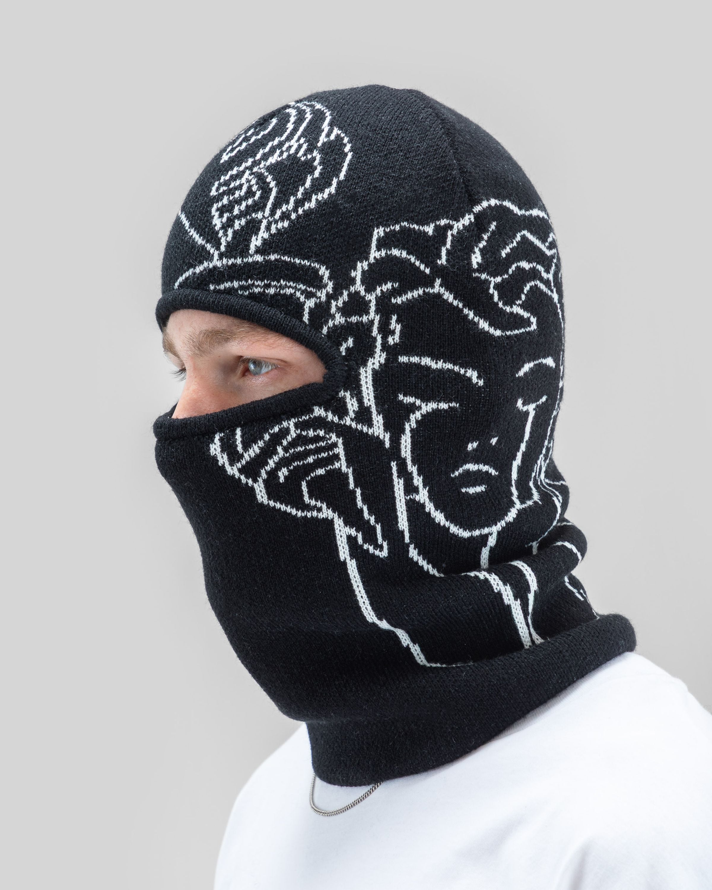 Jacquard Knit Balaclava Angel
