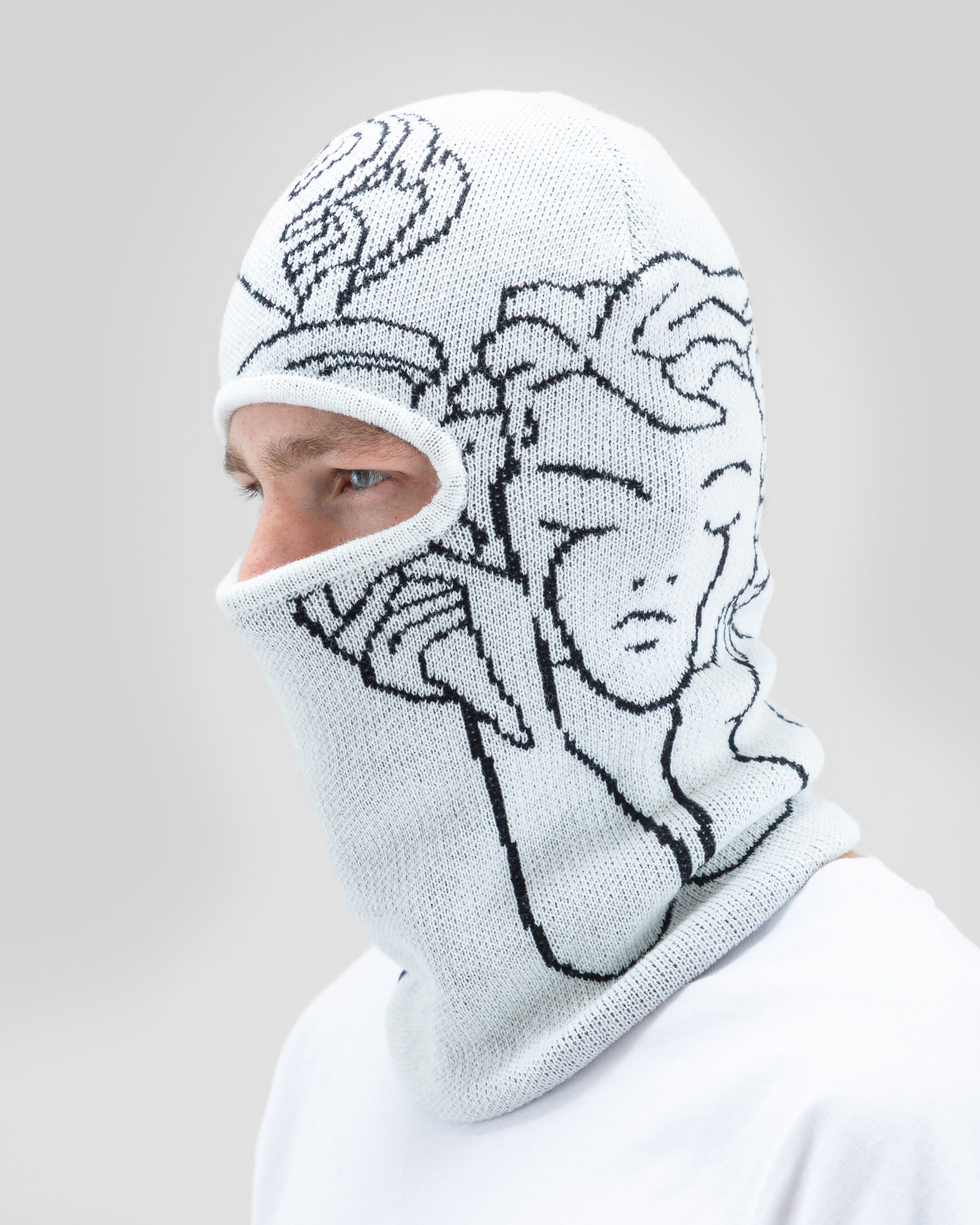 Jacquard Knit Balaclava Angel