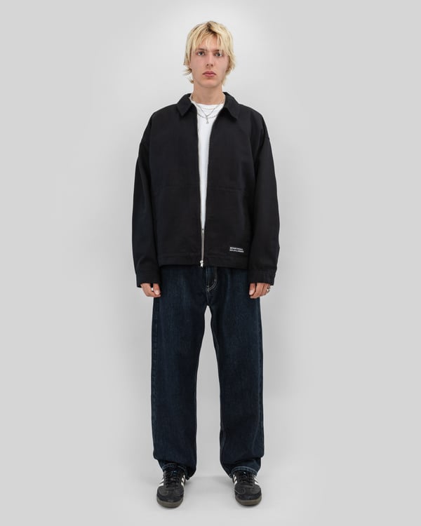 新品　TODAYFUL Collierless Twill Jacket 黒 TODAYFUL TODAYFUL(トゥデイフル）Collarless Twill JK. 即日