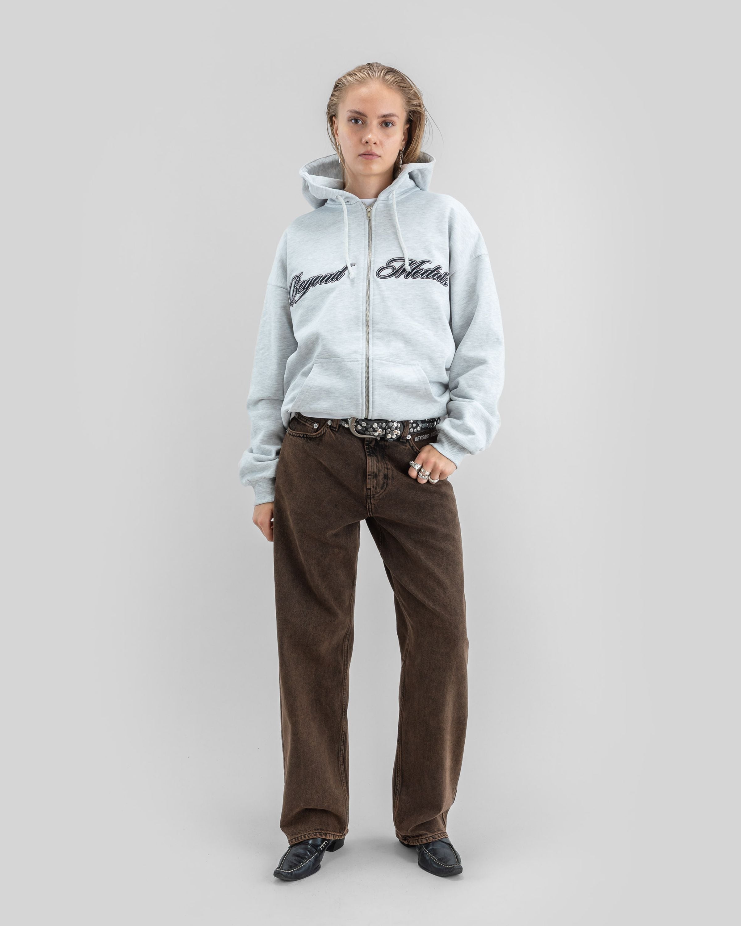 Script Zip Hoodie